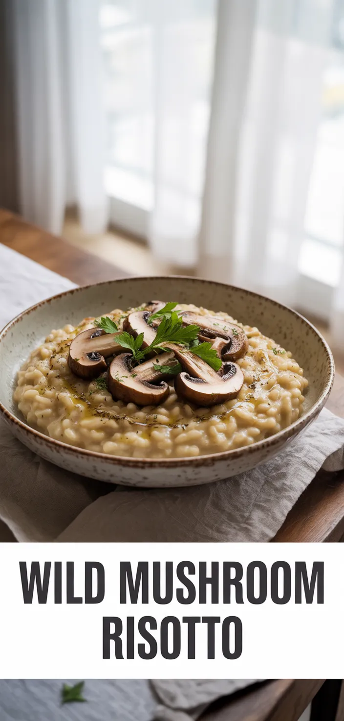 A photo of Wild Mushroom Risotto Recipe