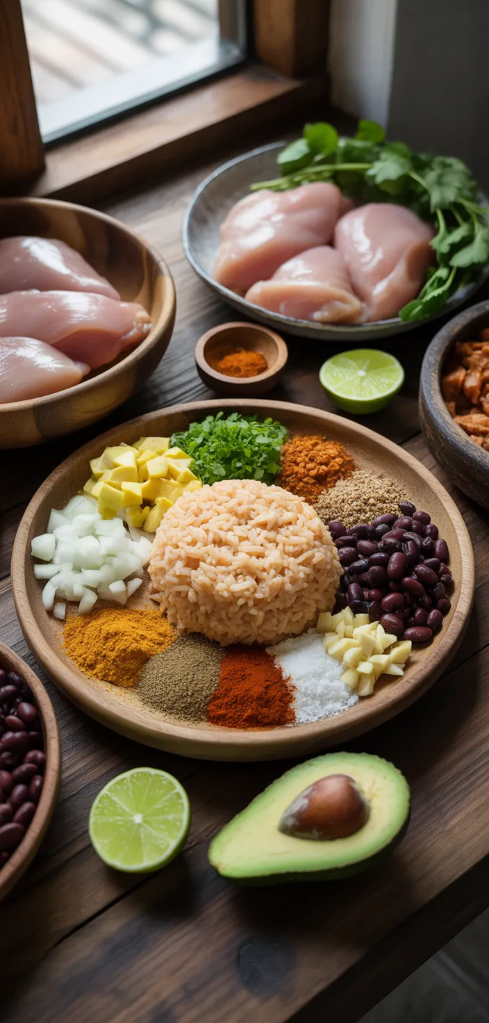 Ingredients photo for Easy Chicken Burrito Recipe