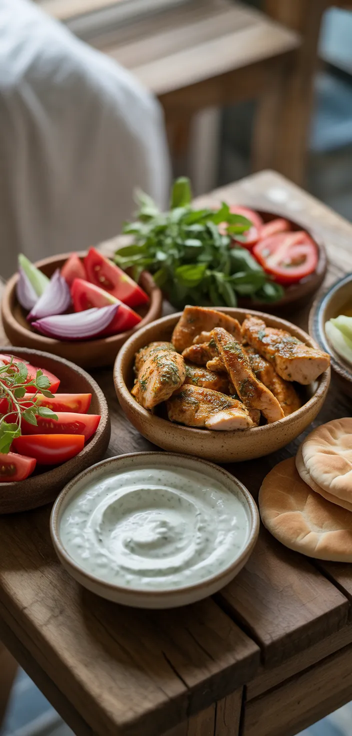 Ingredients photo for Greek Chicken Souvlaki Recipe