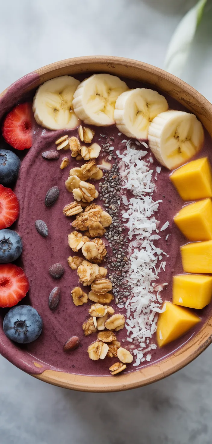 Ingredients photo for Homemade Acai Bowl Recipe