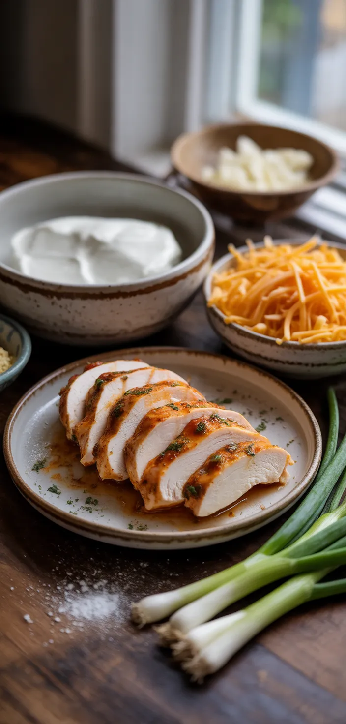 Ingredients photo for Keto Cheesy Garlic Chicken Wraps Recipe