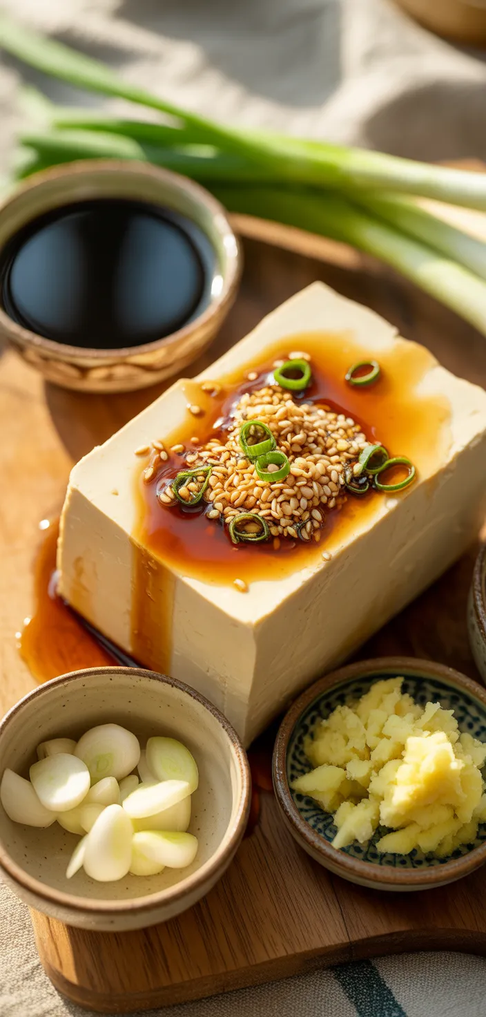 Ingredients photo for Marinated Tofu Recipe