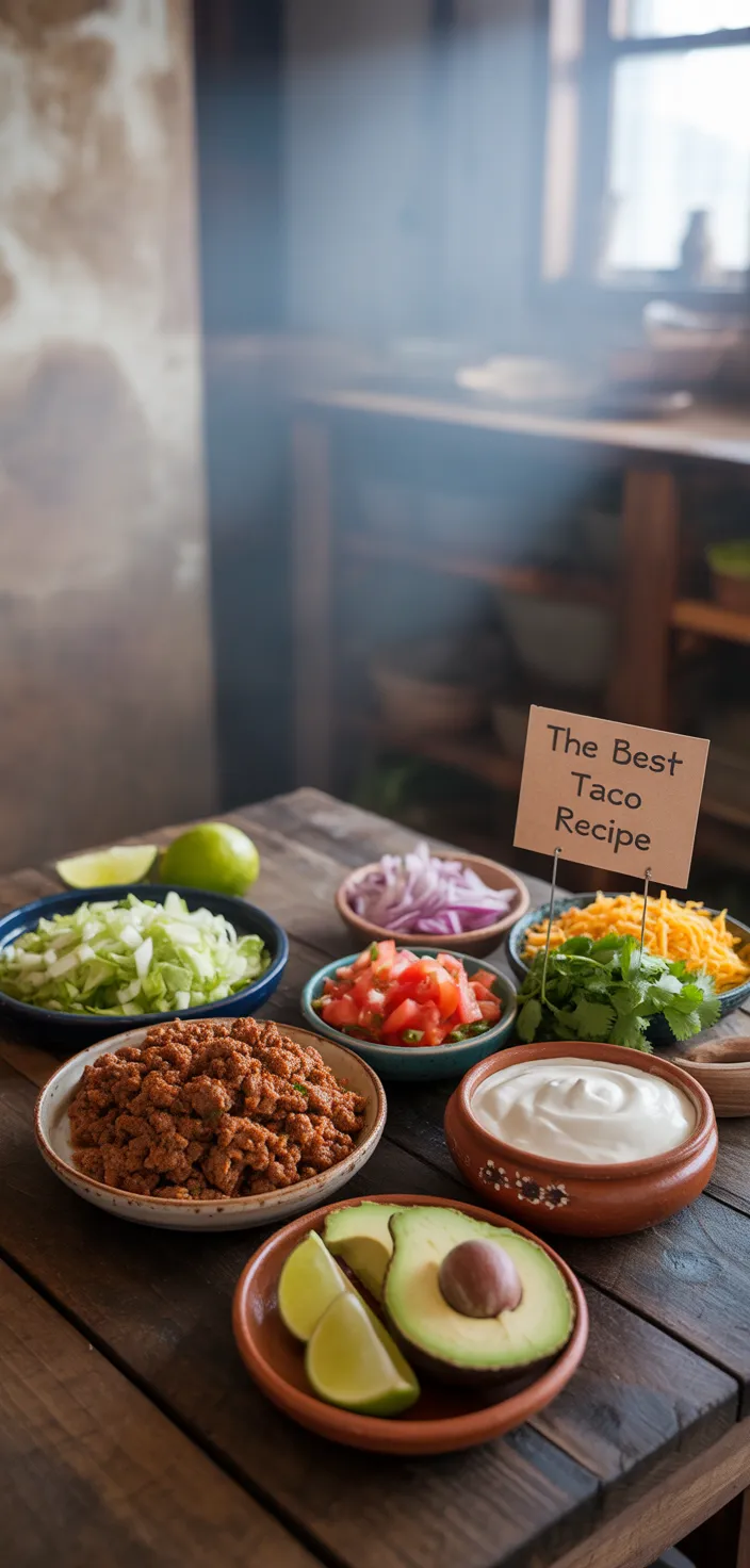 Ingredients photo for The Best Taco Recipe