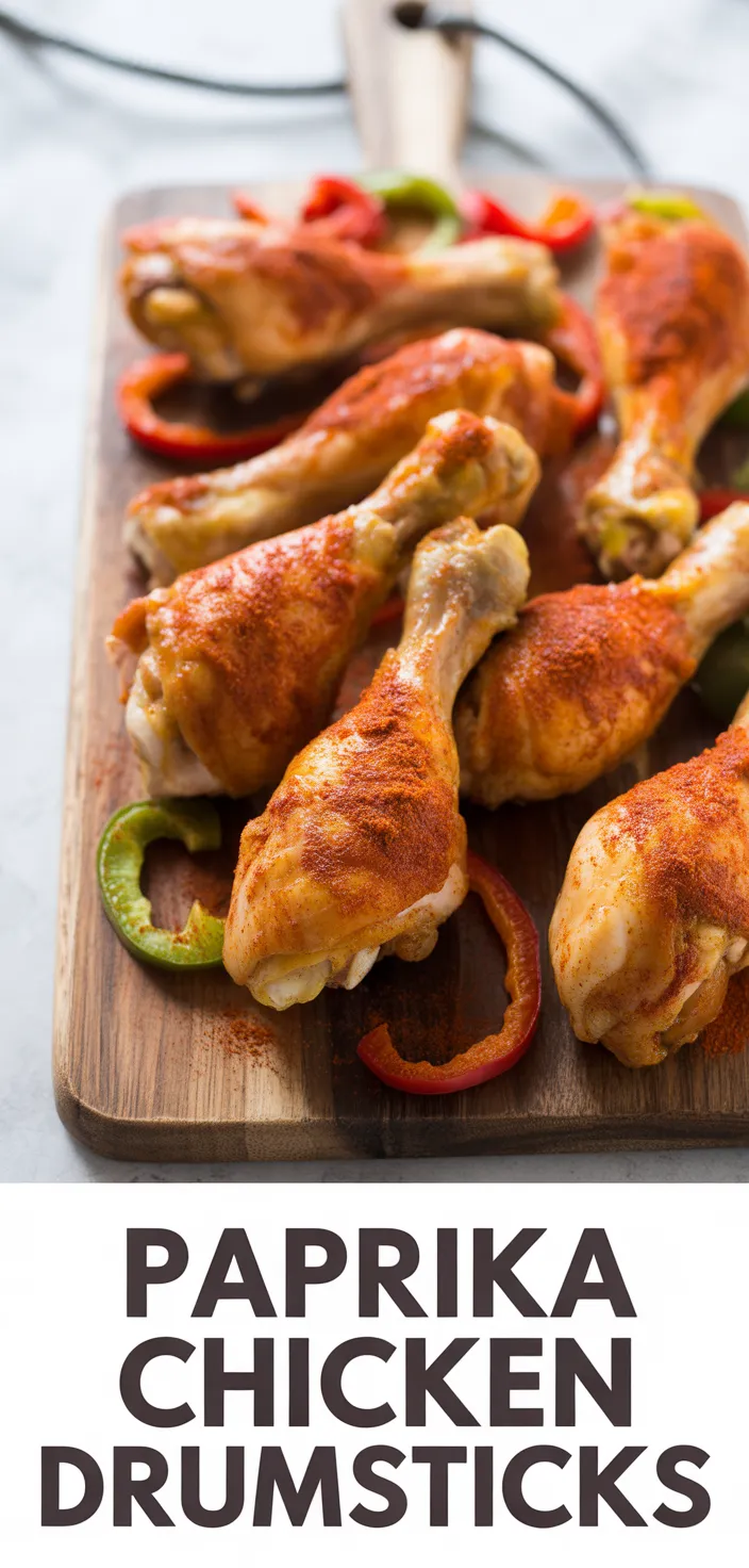 A photo of Chicken Drumsticks With Peppers And Paprika Recipe