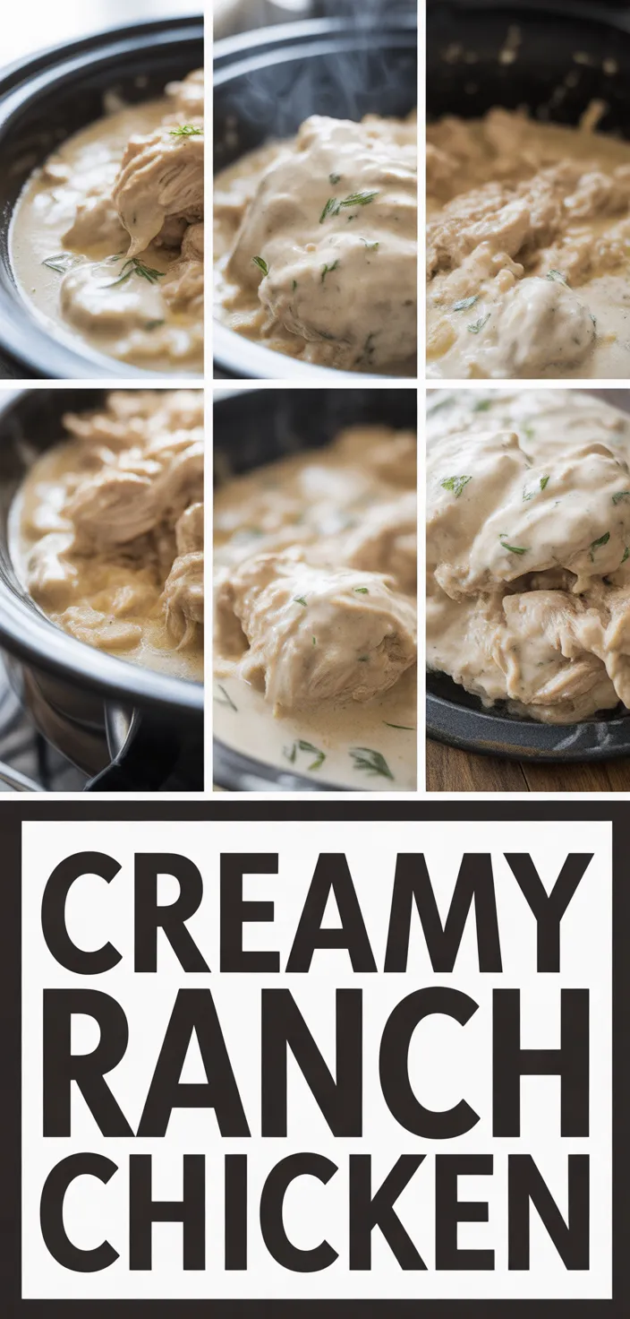 A photo of CrockPot Creamy Ranch Chicken: Easy Weeknight Dinner Recipe