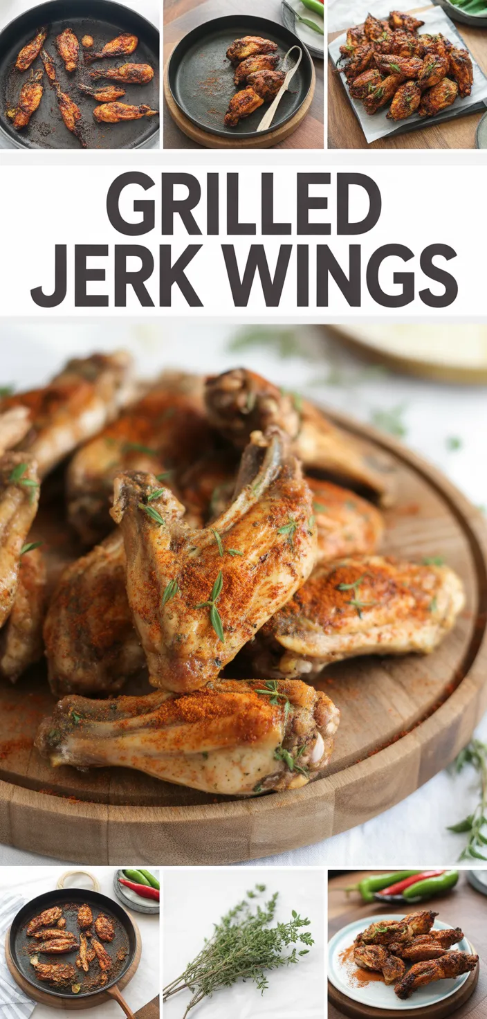 A photo of Grilled Jamaican Jerk Chicken Wings Recipe