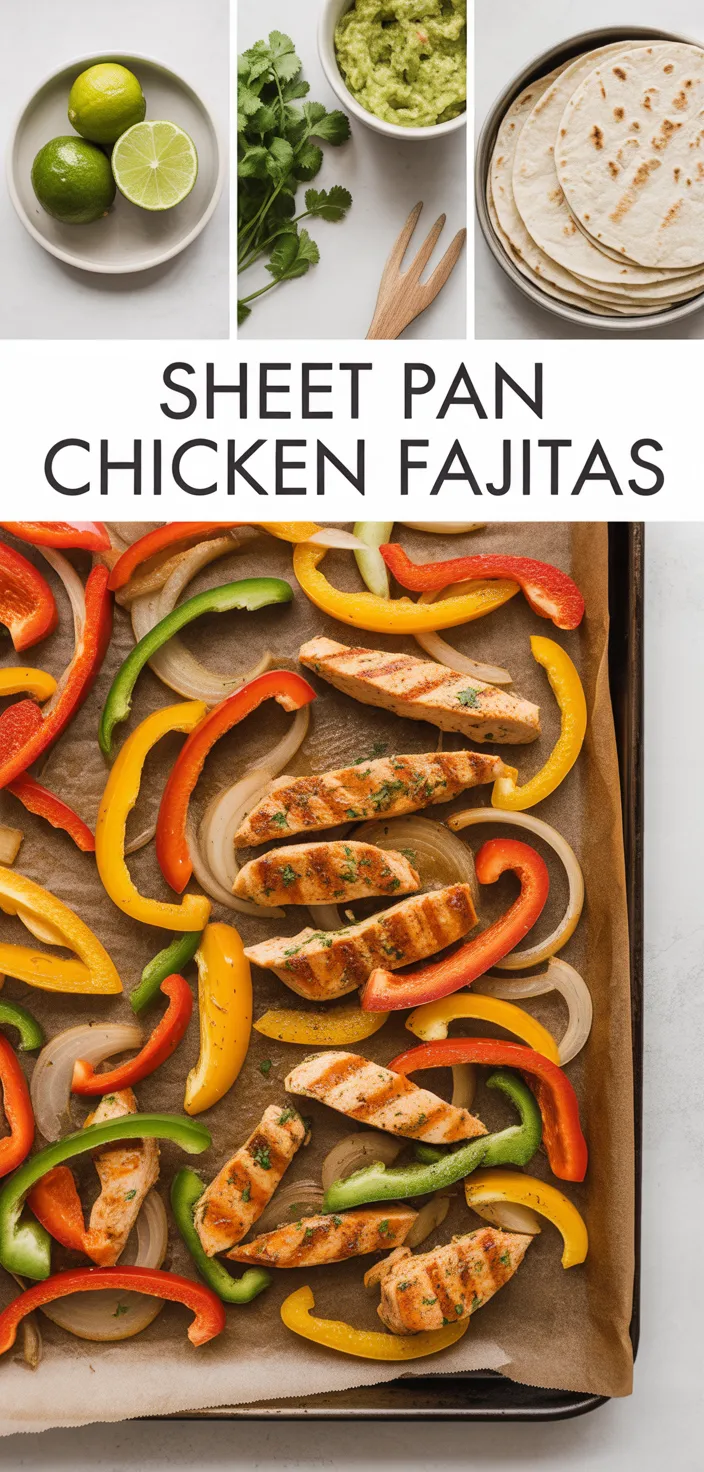 A photo of Sheet Pan Chicken Fajitas Recipe