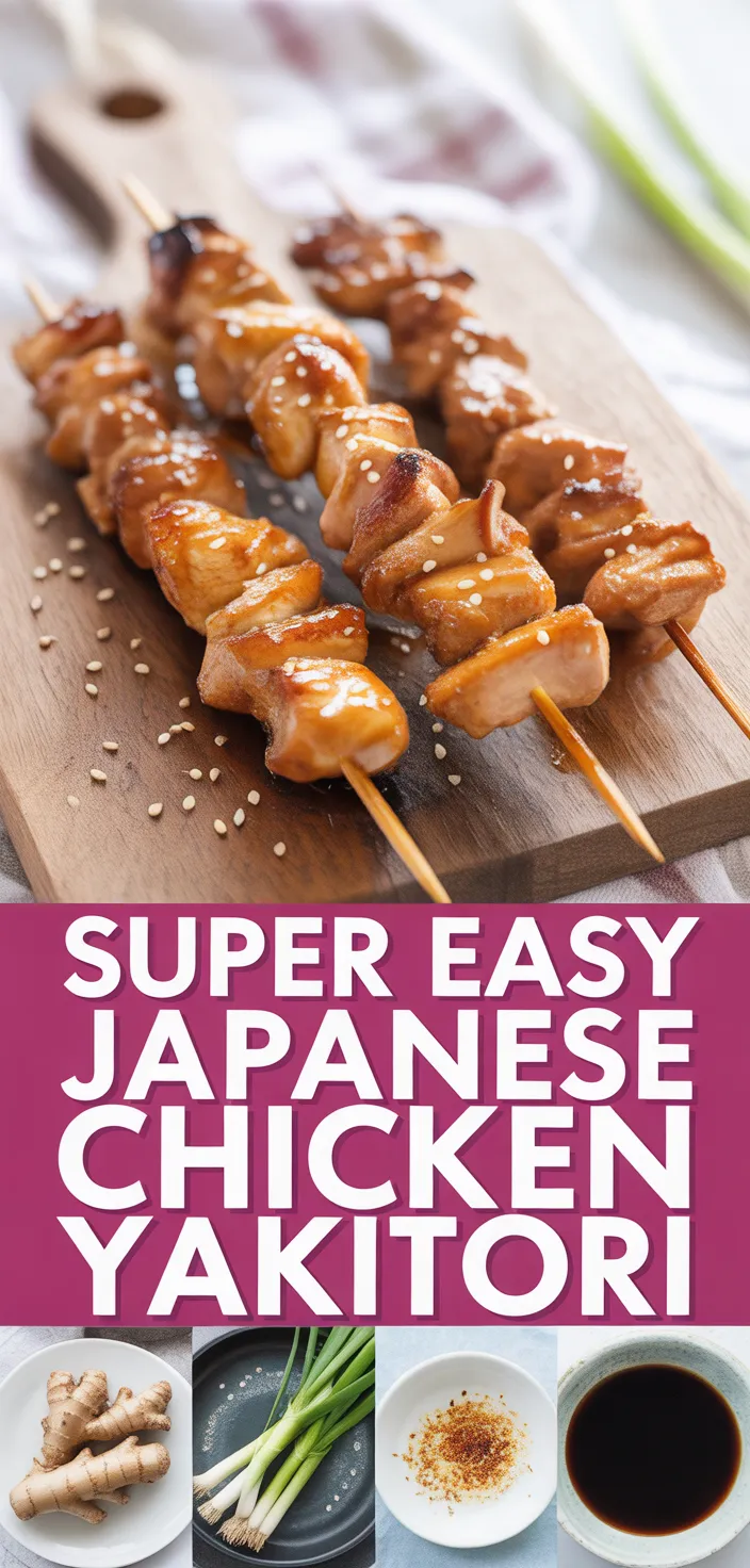 A photo of Super Easy Japanese Chicken Yakitori Recipe