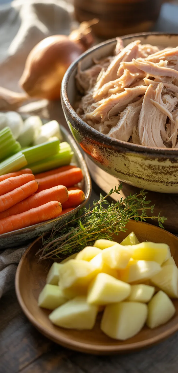 Ingredients photo for Leftover Turkey Soup Recipe