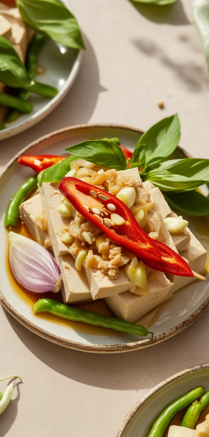 Ingredients photo for Thai Basil Tofu Recipe