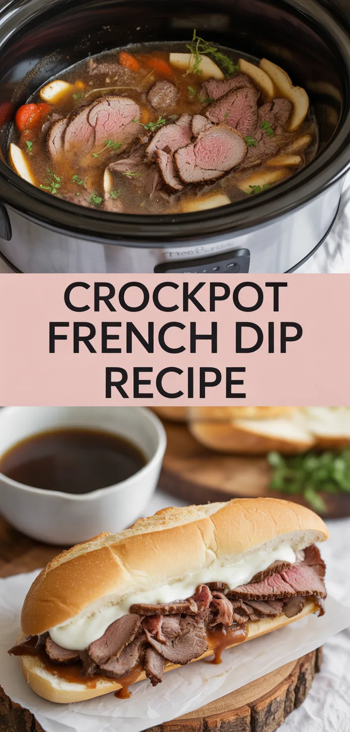 A photo of Crockpot French Dip Recipe