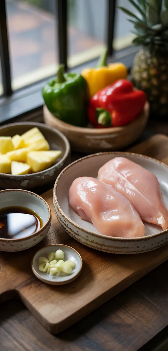 Ingredients photo for Easy Sweet And Sour Chicken Recipe