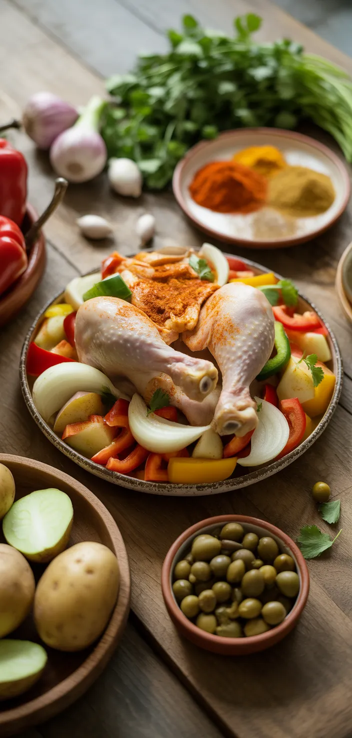 Ingredients photo for Pollo Guisado Recipe (Chicken Stew)