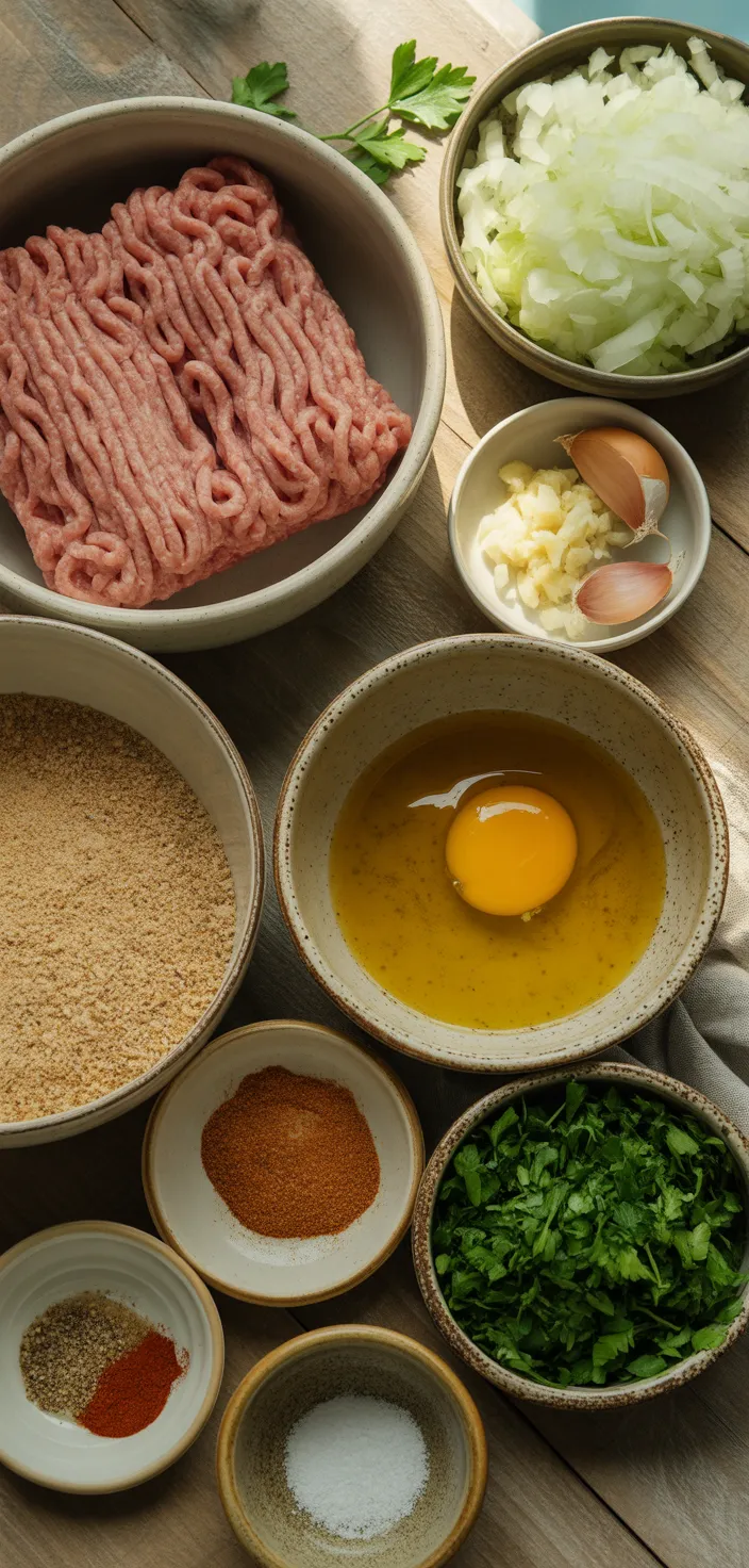 Ingredients photo for Barefoot Contessa Turkey Burger Recipe
