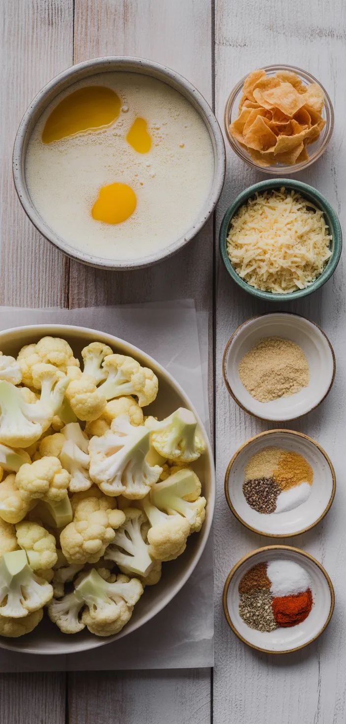 Ingredients photo for Keto Cauliflower Wings Recipe