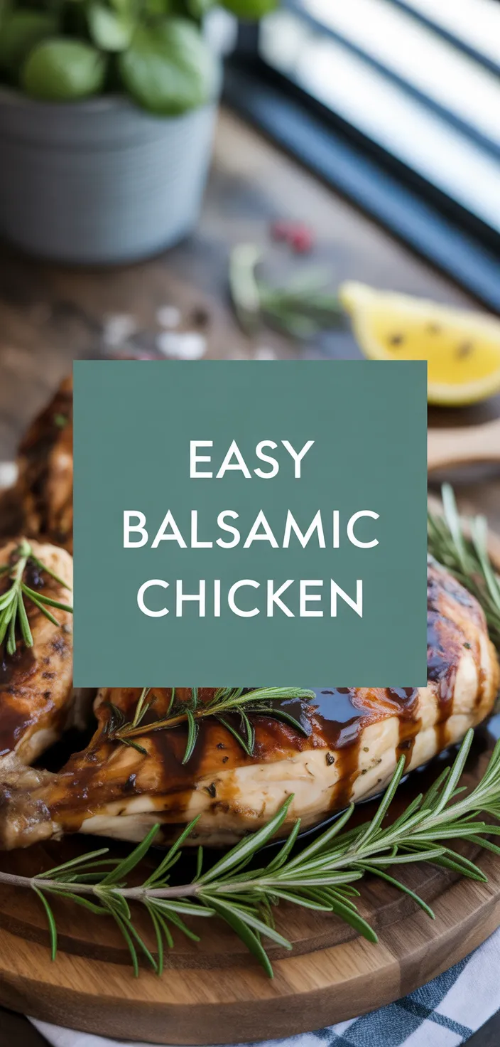 A photo of Easy Balsamic Chicken Recipe