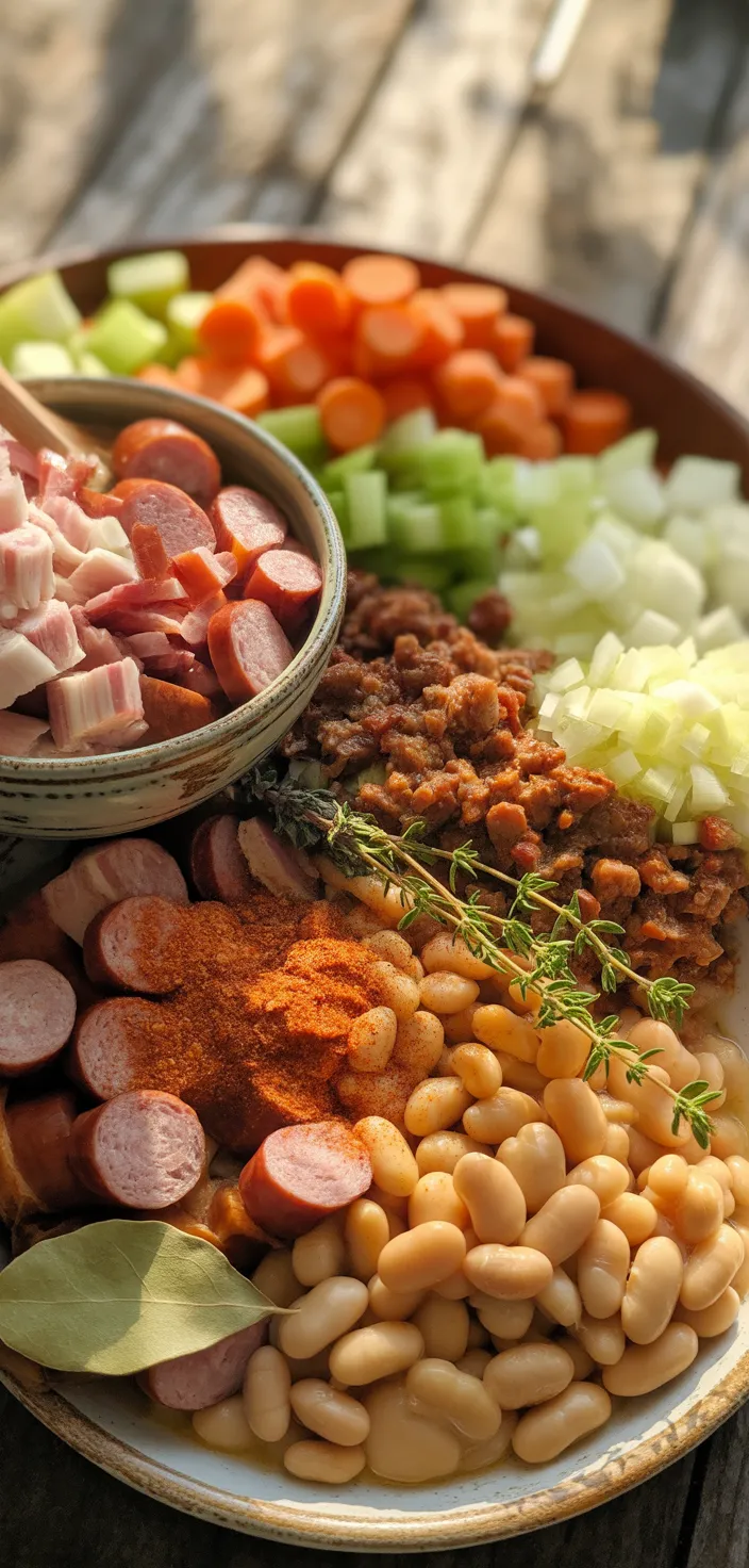 Ingredients photo for Italian Sausage White Bean Soup Recipe