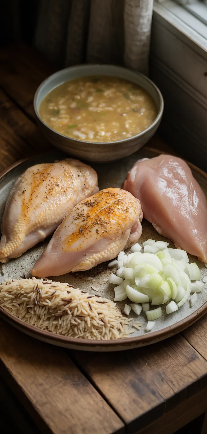 Ingredients photo for Slow Cooker Chicken & Rice Recipe
