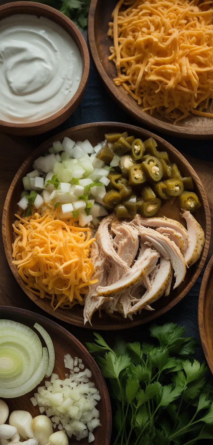 Ingredients photo for Easy Chicken Sour Cream Enchiladas Your Family Will Love Recipe