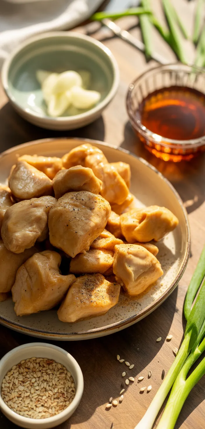 Ingredients photo for Honey Garlic Chicken Bites Recipe