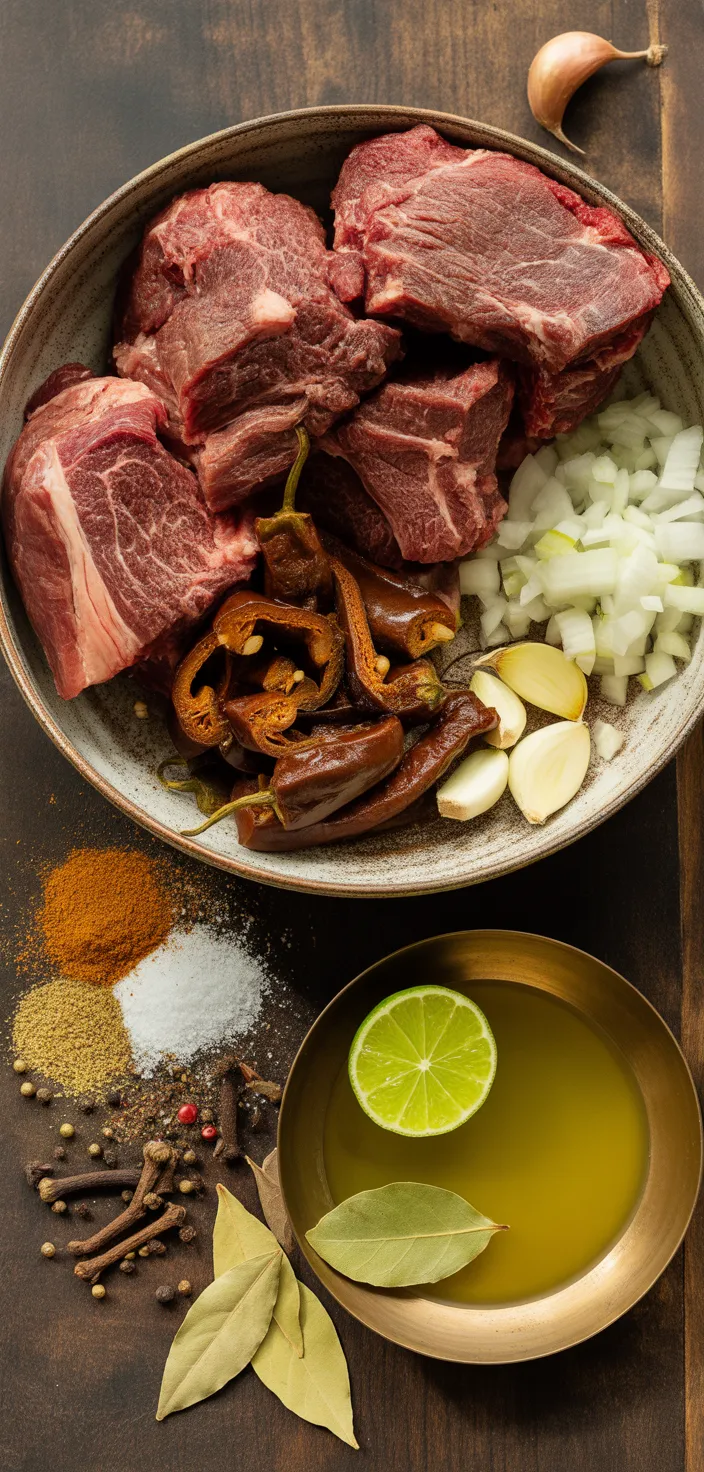 Ingredients photo for Chipolte Beef Barbacoa Recipe