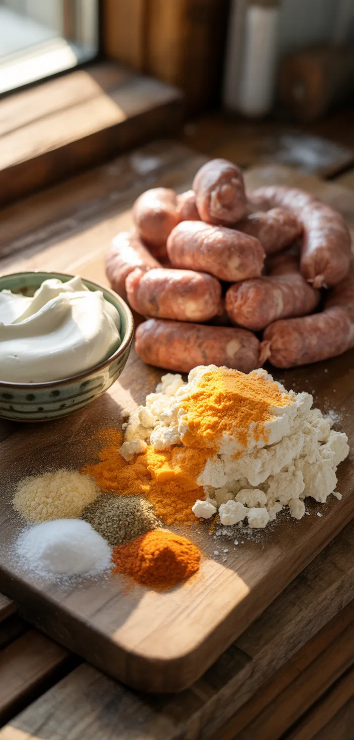 Ingredients photo for Cream Cheese Sausage Balls Recipe