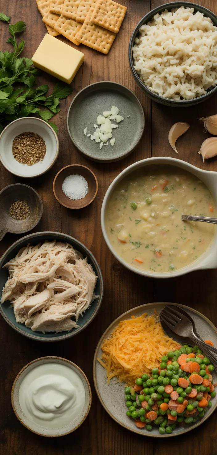 Ingredients photo for Delicious Angel Chicken Rice Casserole Recipe