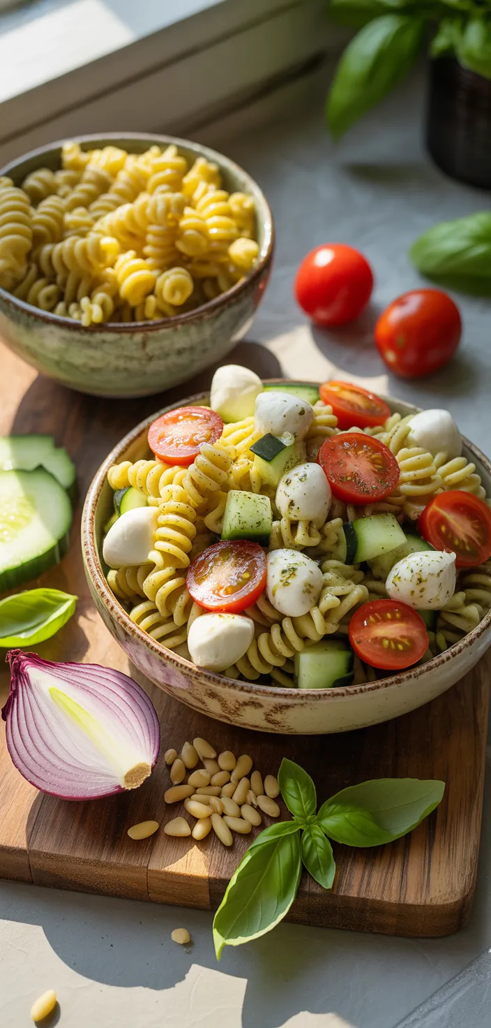 Ingredients photo for Pesto Pasta Salad Recipe