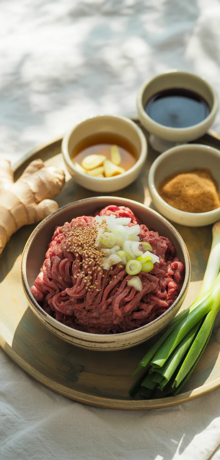 Ingredients photo for Quick And Easy Korean Beef Recipe