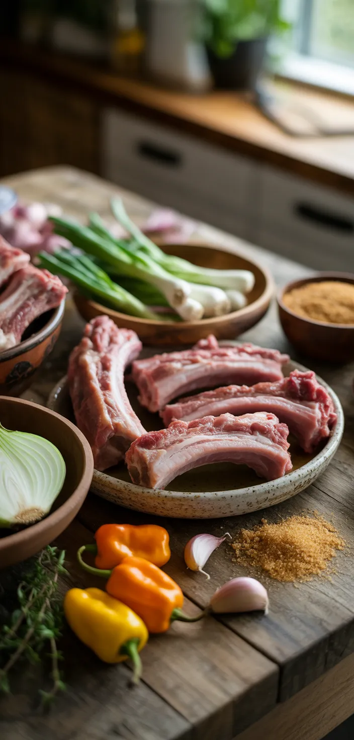Ingredients photo for Simple Jamaican Jerk Ribs Recipe