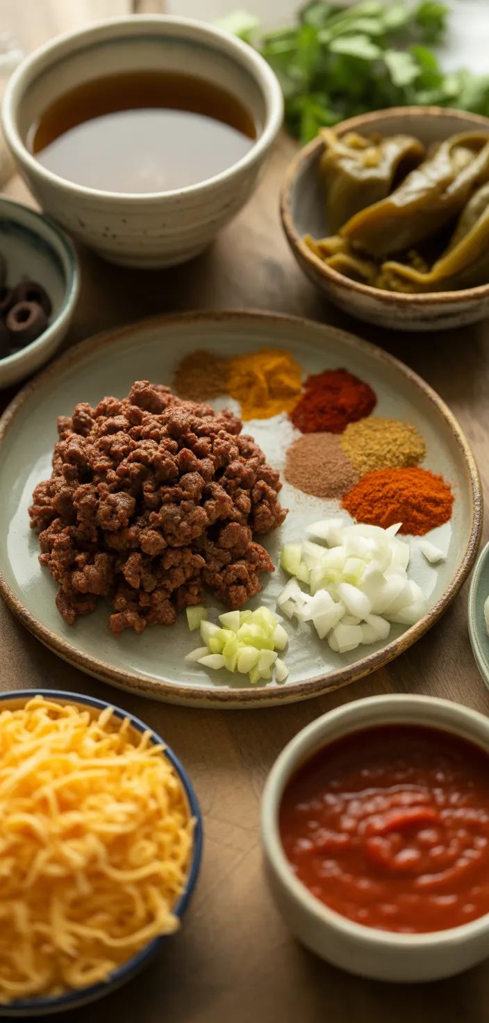 Ingredients photo for The Best Ground Beef Enchiladas (Easy Recipe)