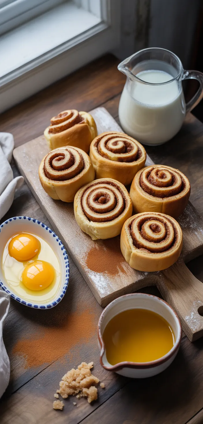 Ingredients photo for Cinnamon Roll French Toast Casserole Recipe