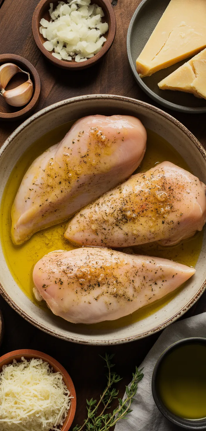 Ingredients photo for Creamy Asiago Chicken – Indulgent & Flavor Recipe