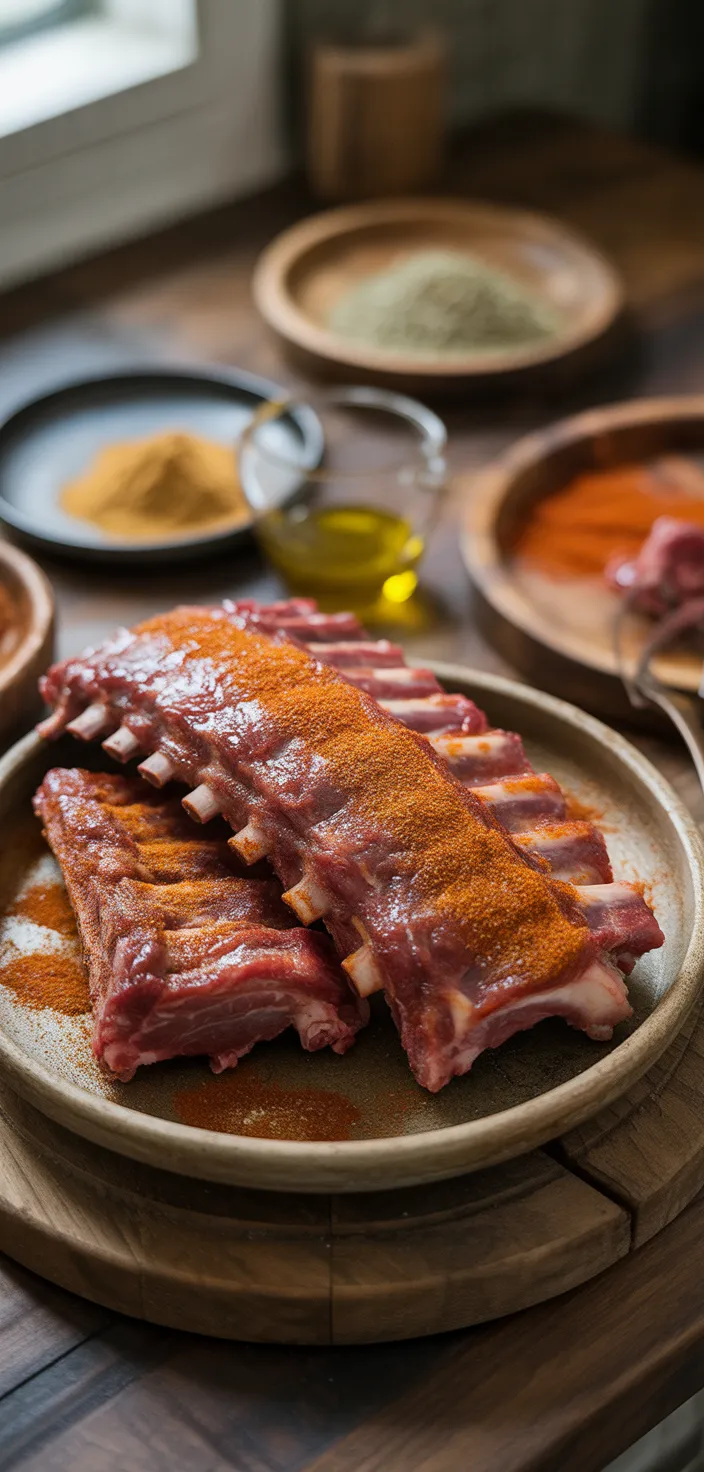 Ingredients photo for Easy BBQ Baked Oven Baked Ribs Recipe