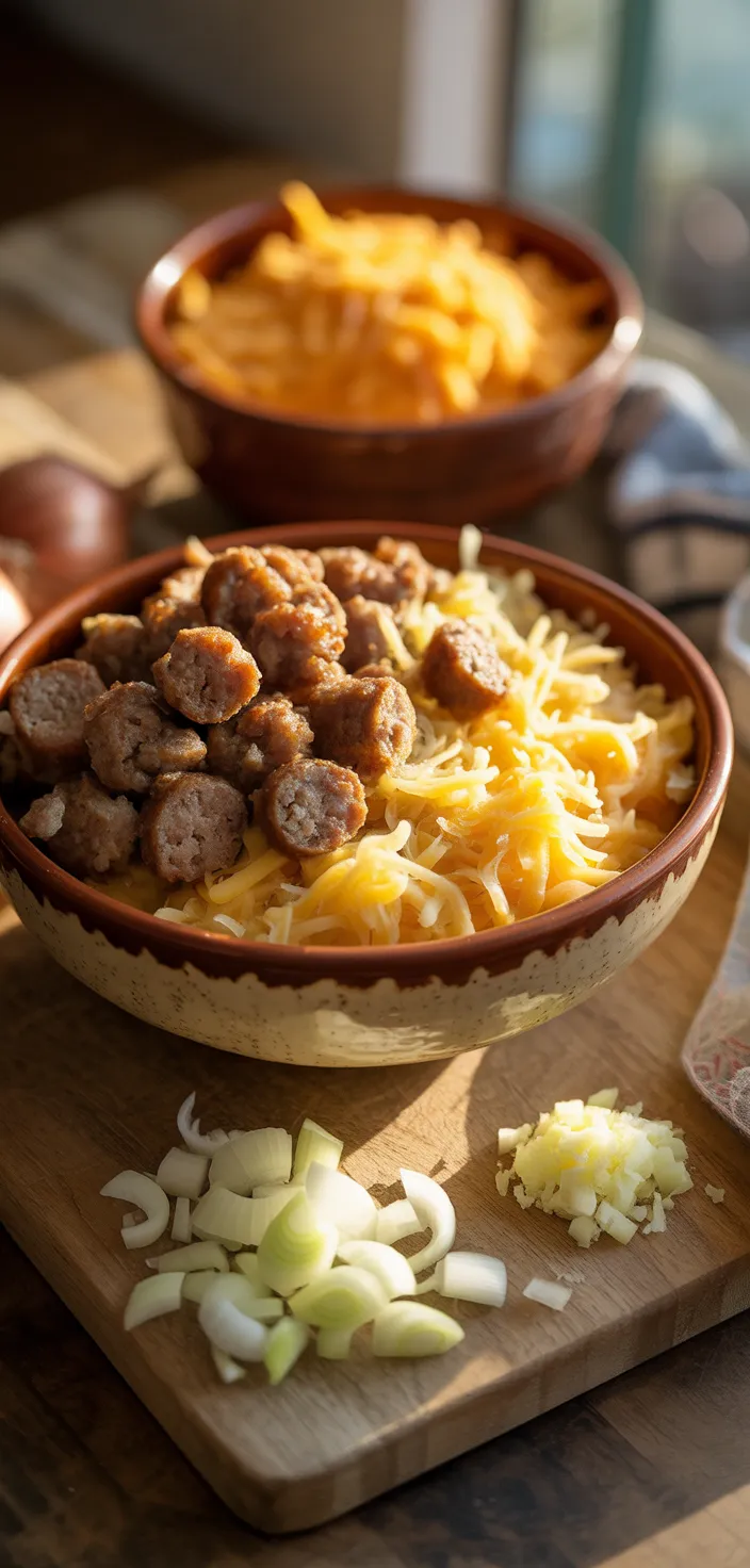 Ingredients photo for Slow Cooker Breakfast Casserole Recipe