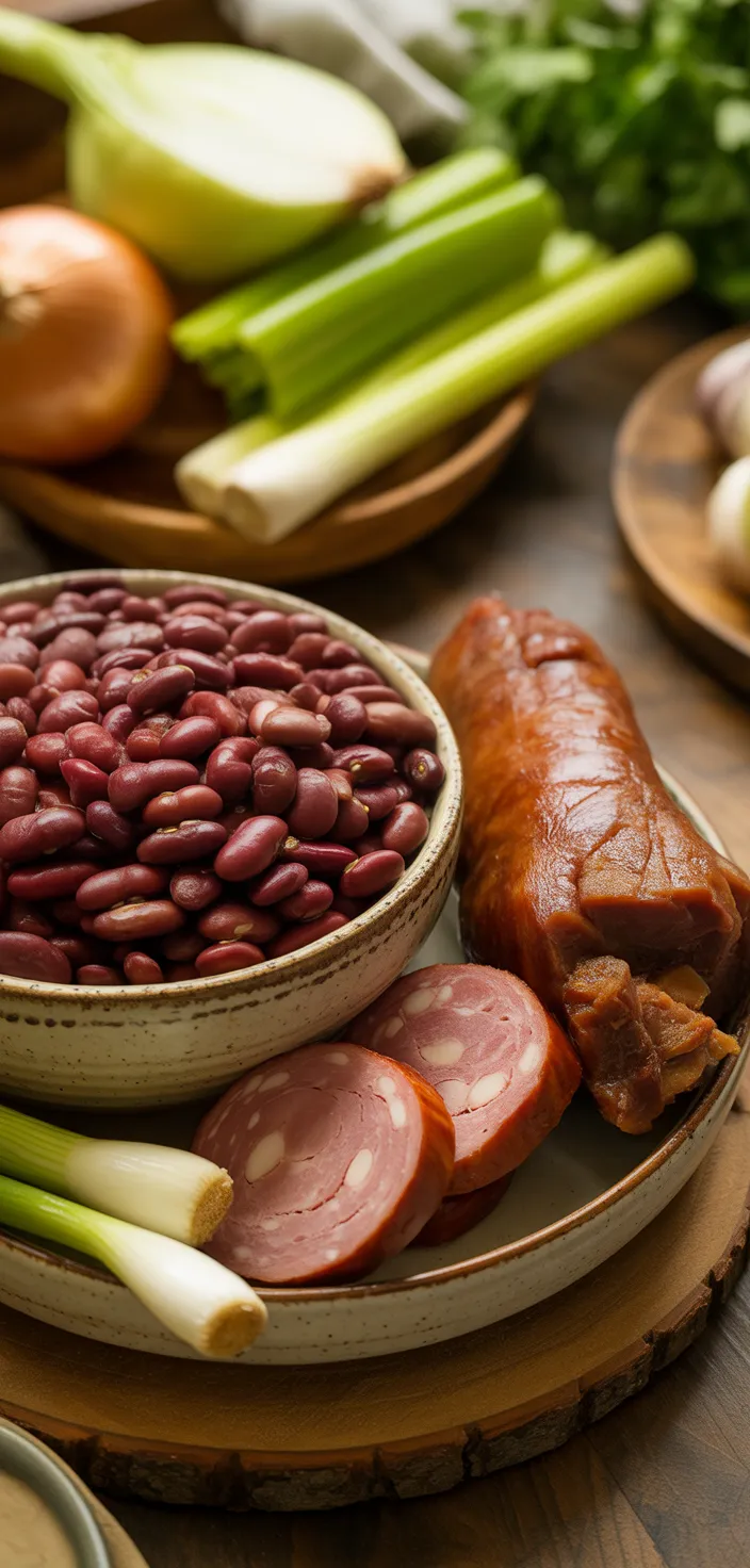Ingredients photo for Slow Cooker Cajun Red Beans And Rice Recipe