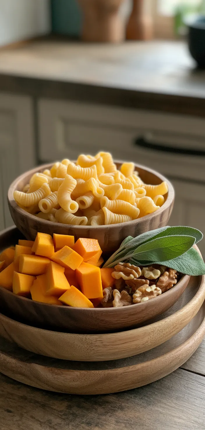 Ingredients photo for The Best Easy Butternut Squash Pasta Recipe