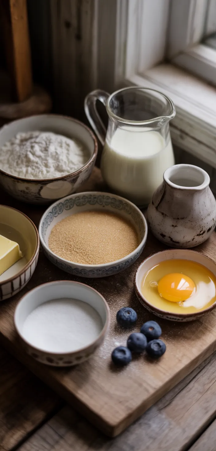 Ingredients photo for The Best Pancakes From Scratch Recipe