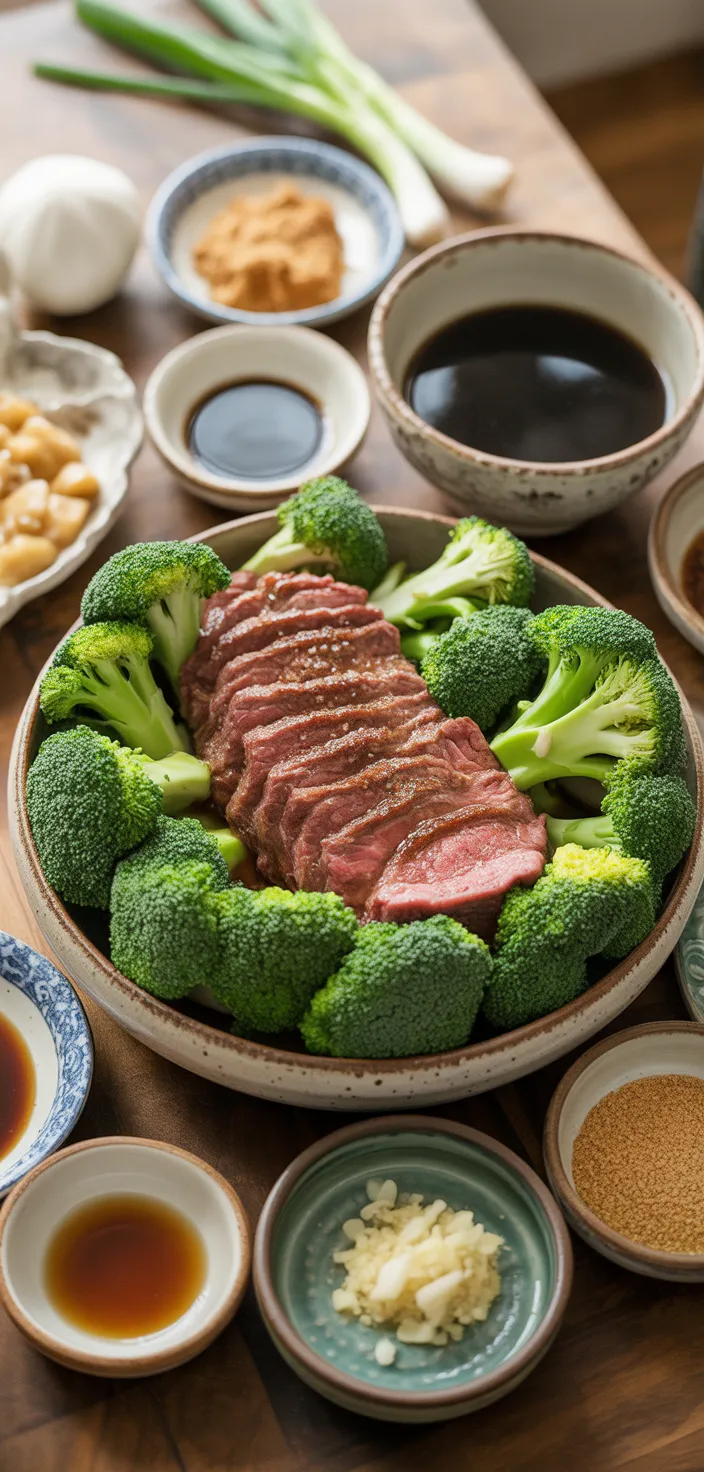 Ingredients photo for Easy Crock Pot Beef And Broccoli Recipe