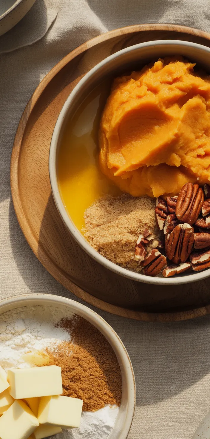 Ingredients photo for The Best Easy Sweet Potato Casserole Recipe