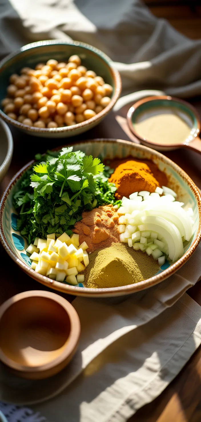 Ingredients photo for Smashed Falafel Wraps – Crispy, Flavorful, And Easy To Make Recipe
