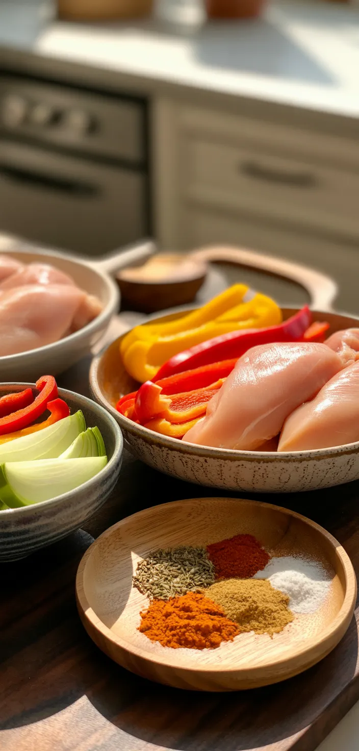 Ingredients photo for Easy Crockpot Chicken Fajitas For Your Busiest Days Recipe