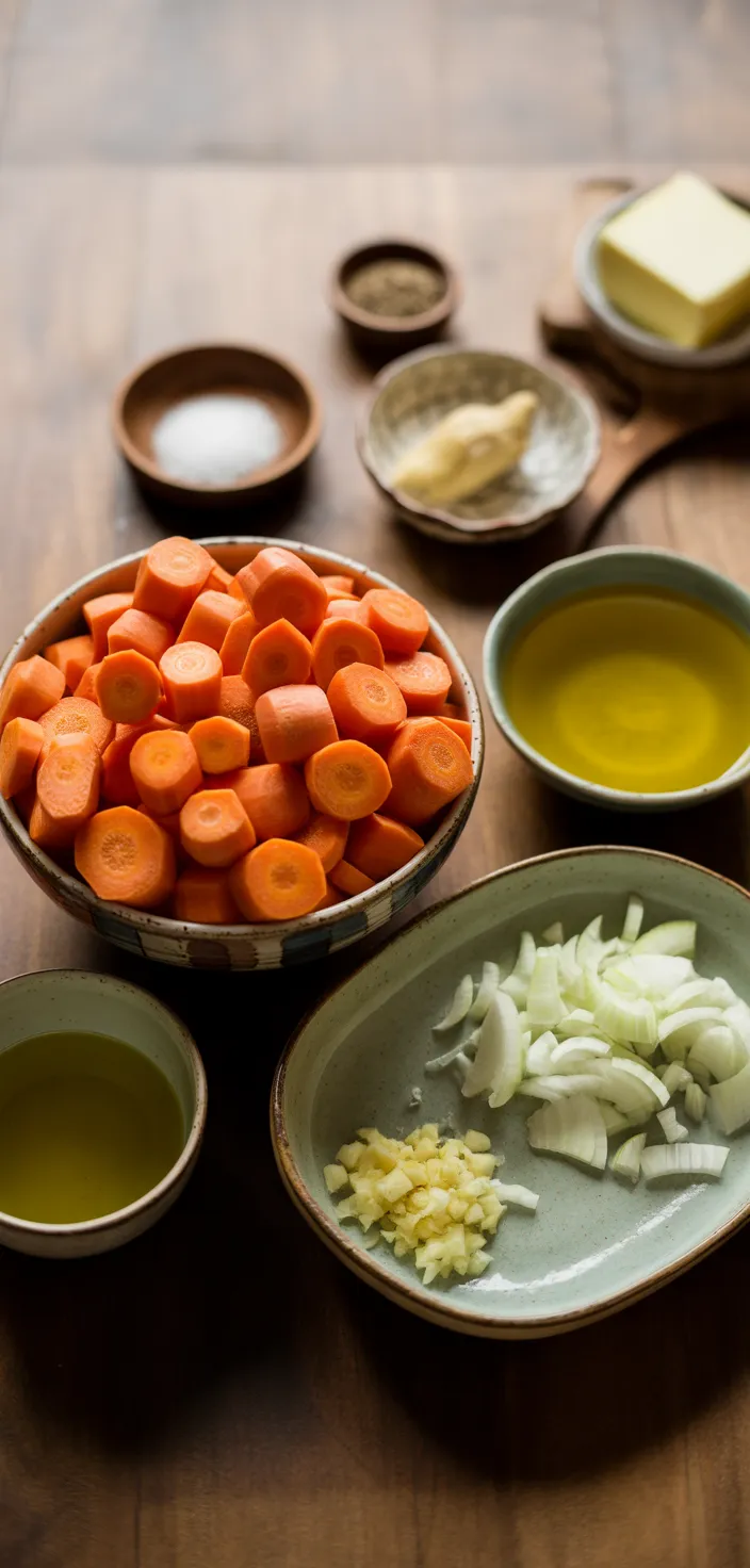 Ingredients photo for Roasted Carrot Soup Recipe
